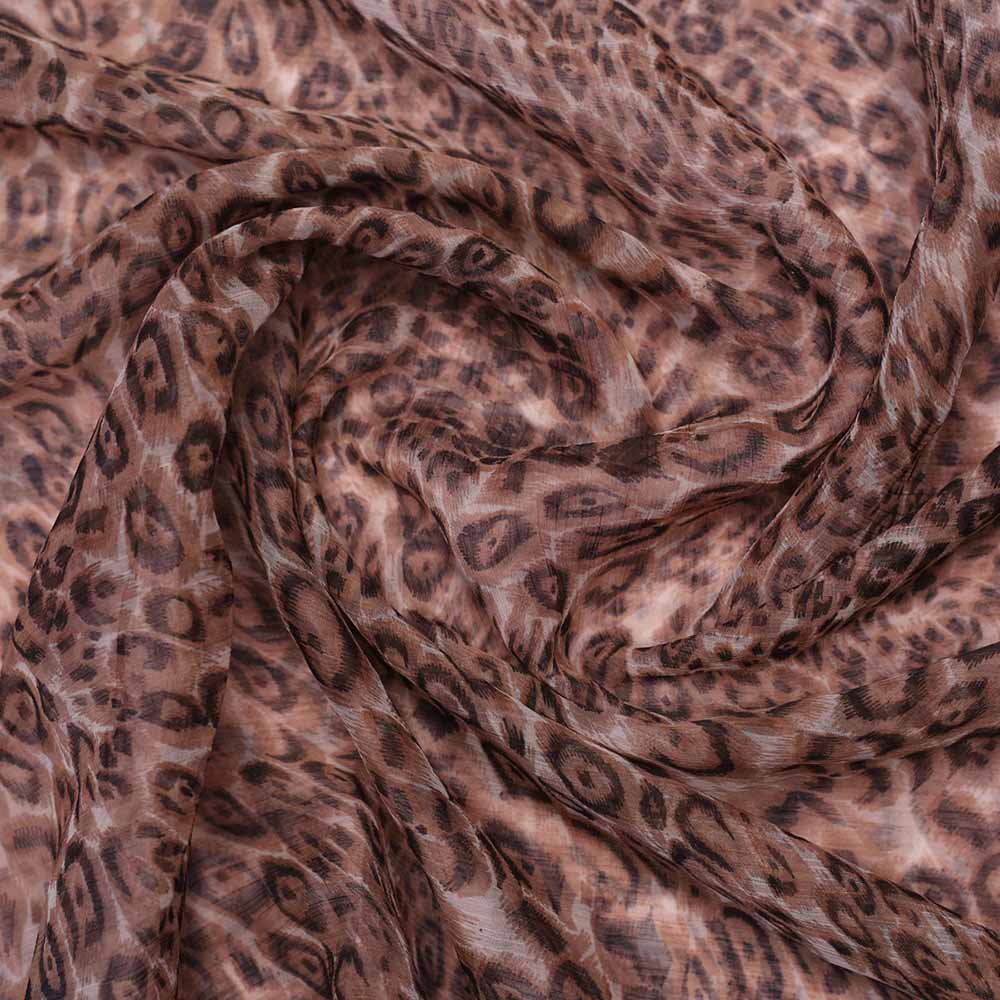 CHIFFON LEOPARD PRINT - Buy Chiffon Fabric Wholesale Online India | Clothwala