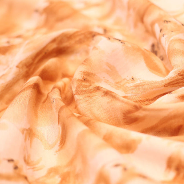 CHINA COTTON TAN OFF WHITE PRINT