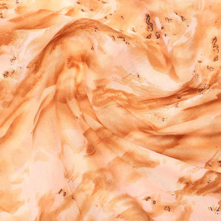 CHINA COTTON TAN OFF WHITE PRINT