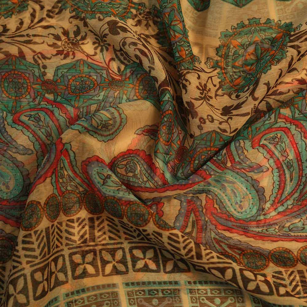 Poly Chiffon Paisley Print Fabric