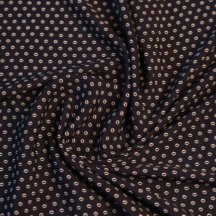 BLUE SOFT CREPE POLKA DOT PRINT