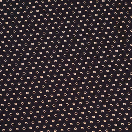 BLUE SOFT CREPE POLKA DOT PRINT
