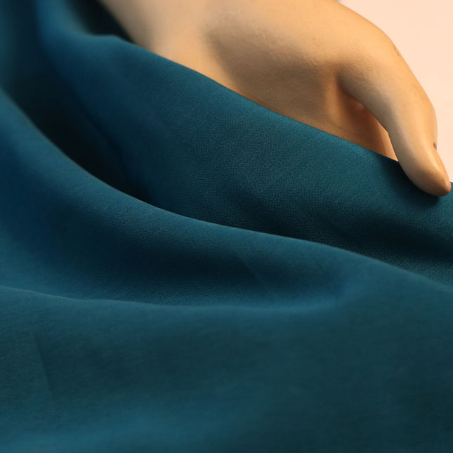 HEAVY POLY CREPE DARK GREEN COLOR