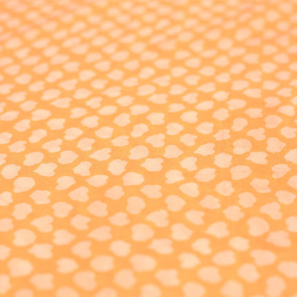 SOFT FEEL POLY CREPE YELLOW OFF WHITE PRINTED
