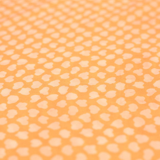 SOFT FEEL POLY CREPE YELLOW OFF WHITE PRINTED