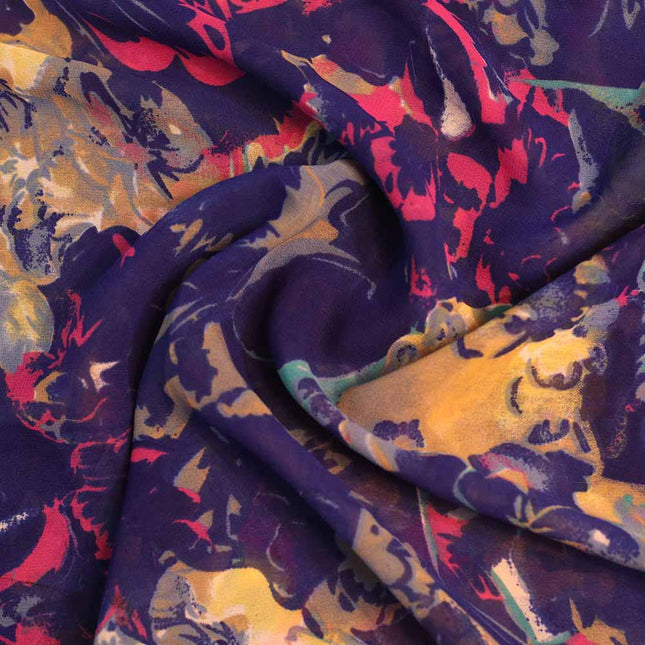 GEORGETTE SMALL FLOWER PATTERN  PRINT