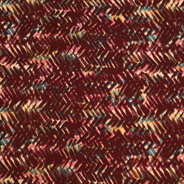 SOFT FEEL POLY CREPE  DARK ABSTRACT  PRINT