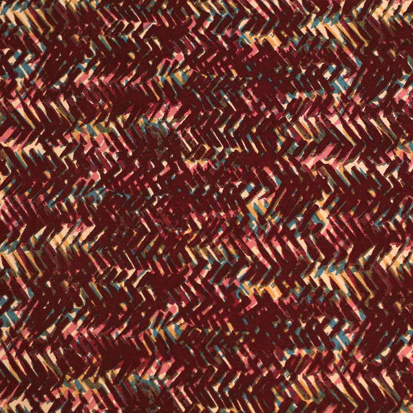 SOFT FEEL POLY CREPE  DARK ABSTRACT  PRINT