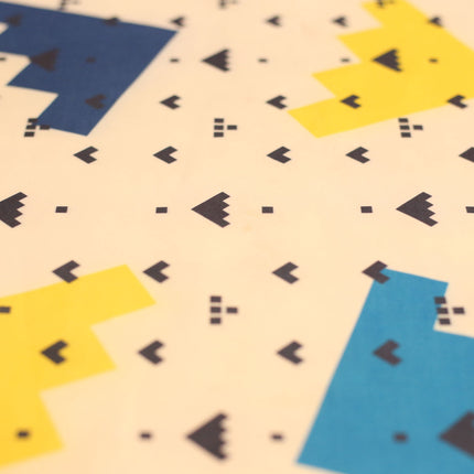 BLUE WHITE YELLOW ARROW SCUBA PRINTED