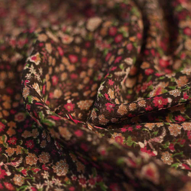 CHIFFON MULTI FLOWER PRINT
