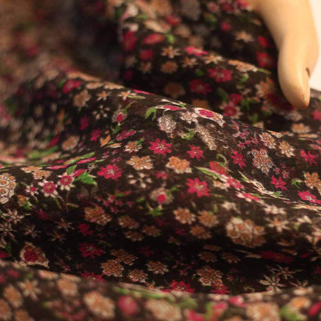 CHIFFON MULTI FLOWER PRINT