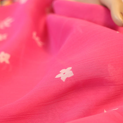 CHIFFON PINK FLOWER PRINT