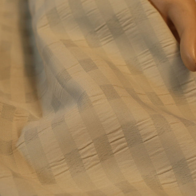 STRIP PATTERN SOFT BSY CREPE GREEN COLOR