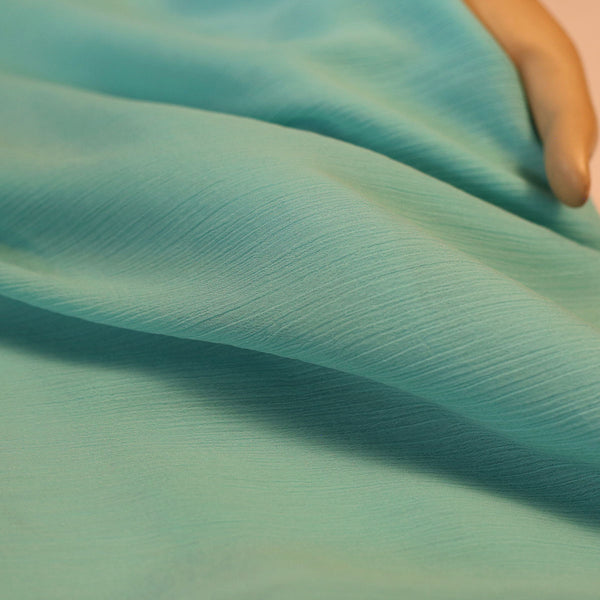HEAVY CHIFFON SEA GREEN COLOR
