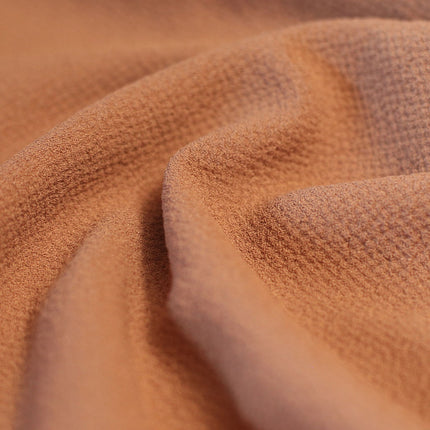POLY BUBBLE MOSS CREPE WITH BUBBLE EFFECT BROWN COLOR