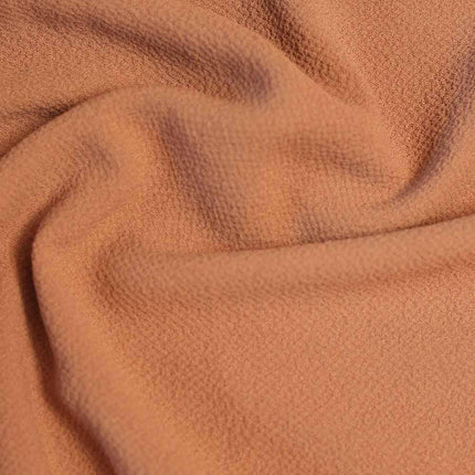 POLY BUBBLE MOSS CREPE WITH BUBBLE EFFECT BROWN COLOR
