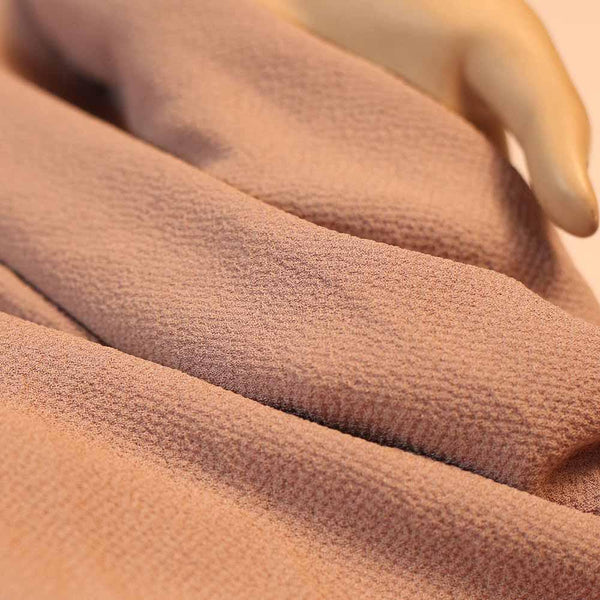 POLY BUBBLE MOSS CREPE WITH BUBBLE EFFECT BROWN COLOR