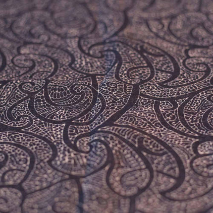 CHIFFON BLUE PAISLEY PRINT