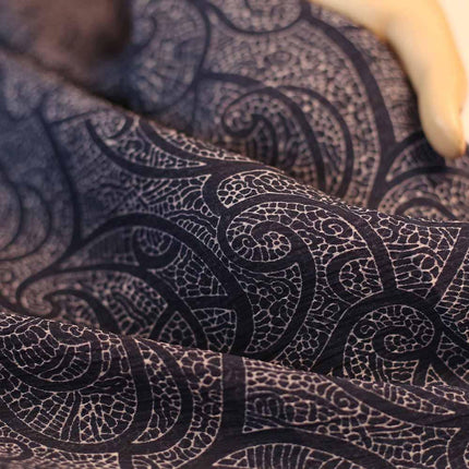 CHIFFON BLUE PAISLEY PRINT
