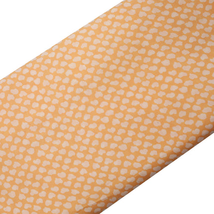 SOFT FEEL POLY CREPE YELLOW OFF WHITE PRINTED