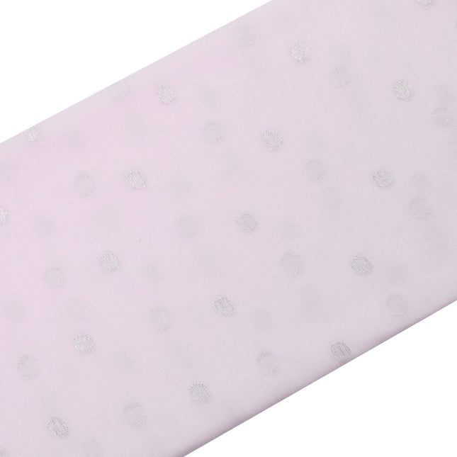 CHIFFON SILVER SWIZZDOT/ BUTTI WHITE COLOR