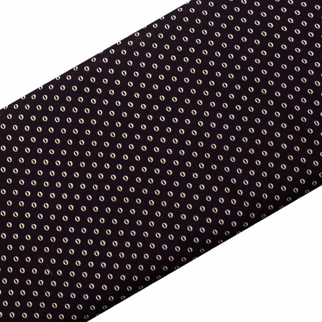 BLUE SOFT CREPE POLKA DOT PRINT