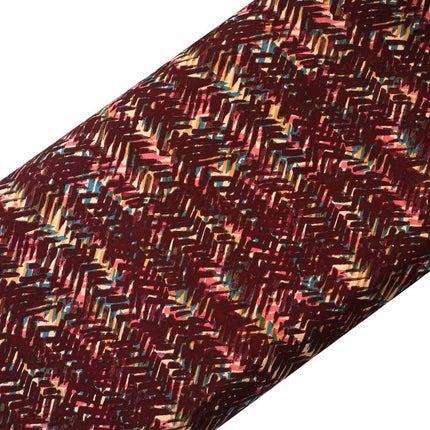SOFT FEEL POLY CREPE  DARK ABSTRACT  PRINT