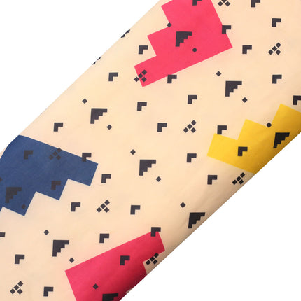 BLUE WHITE YELLOW ARROW SCUBA PRINTED