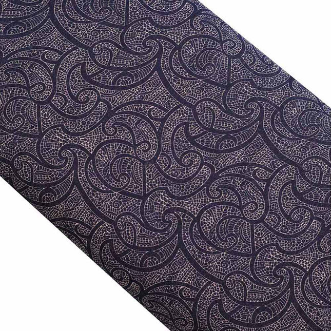 CHIFFON BLUE PAISLEY PRINT