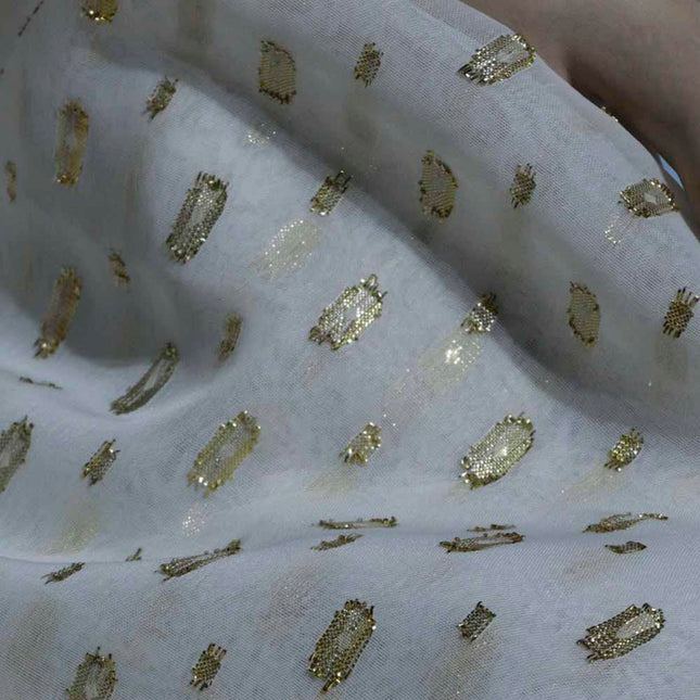 GOLD SWIZZDOT / BUTTI GEOGRETTE OFF WHITE COLOR