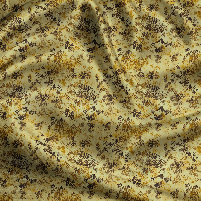 Bestseller Leopard Animal Dappled uSoft Satin Printed Fabric