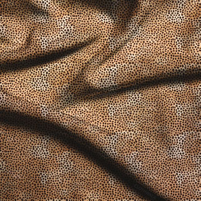 Limited Edition Animal Dot Delight Soft Crepe Printed Fabric