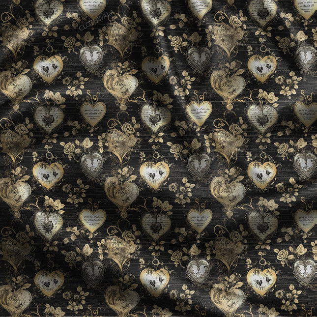 Bestseller Love Whimsical Script uSoft Satin Printed Fabric