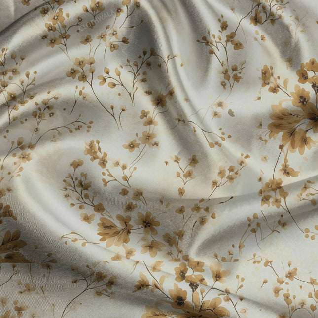 Bestseller Botanical Harvest Waltz uSoft Satin Printed Fabric