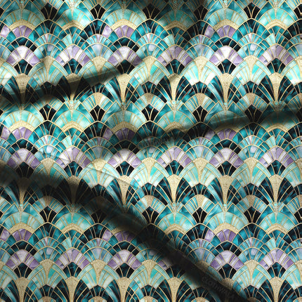 Trendy Deco Art Dive Soft Crepe Printed Fabric