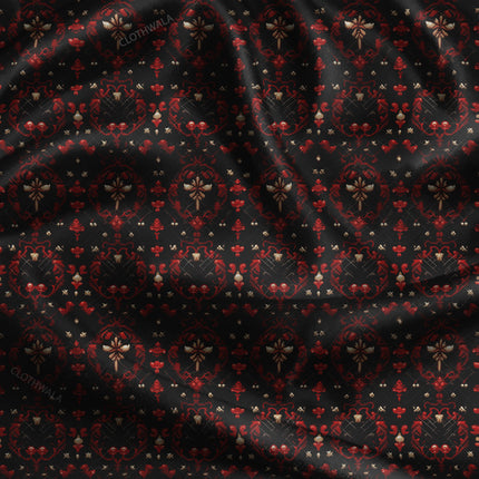 Latest Baroque pixel Starlight Fantasy uSoft Satin Printed Fabric