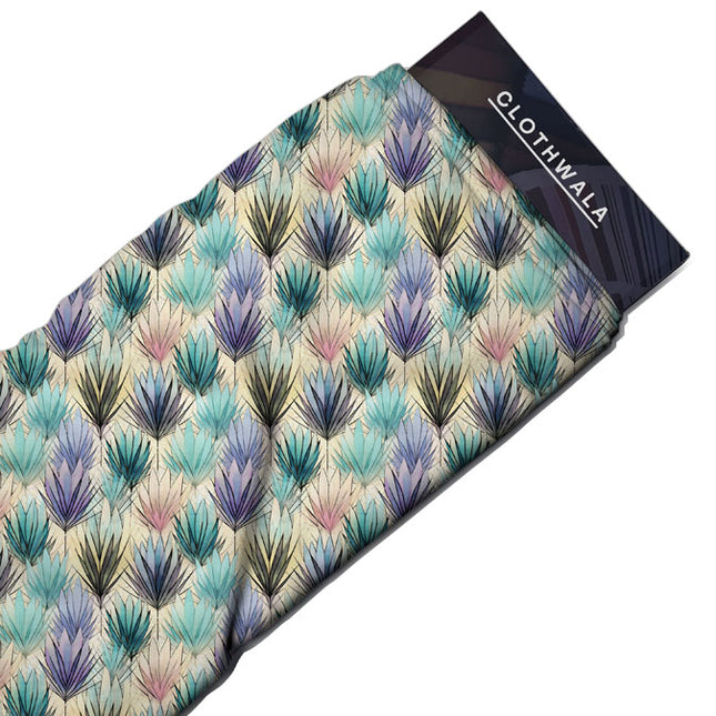 Bestseller Tropical Noir Palette Soft Crepe Printed Fabric