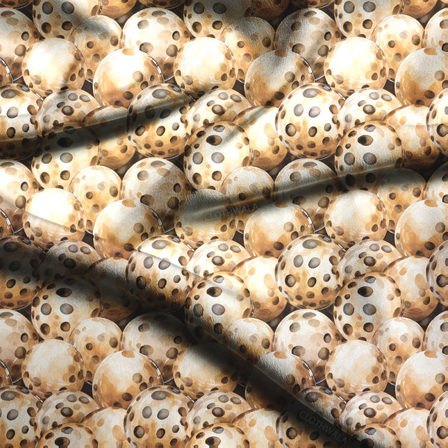 Latest Polka Classic - Whimsical Sphere Harmony Soft Crepe Printed Fabric