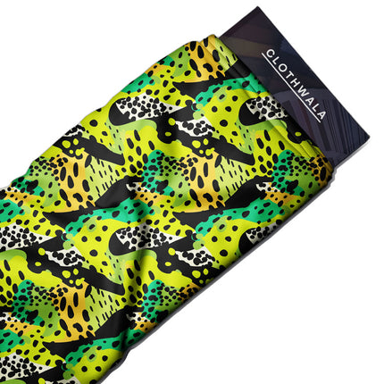 Bestseller Jungle Animal Print Rhythm uSoft Satin Printed Fabric