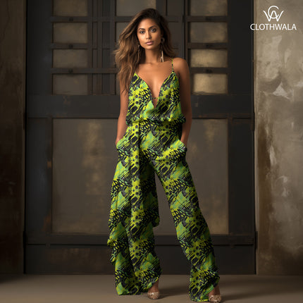 Trendy Neon Abstract Noir Fusion uSoft Satin Printed Fabric