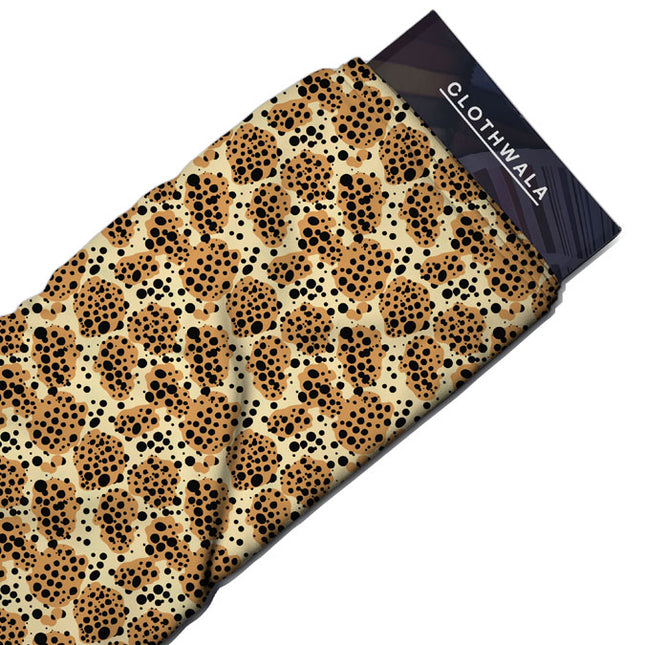 Latest Leopard Animal Luxe uSoft Satin Printed Fabric