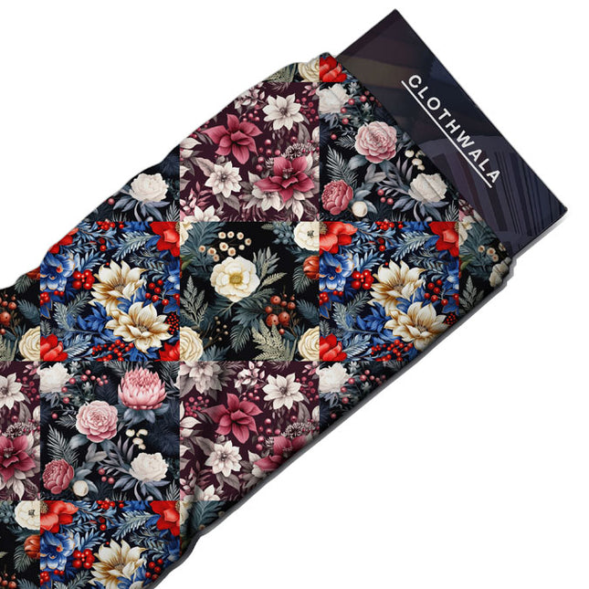 Latest Blossom Floral - Patchwork Elegance Patchwork Quilt Soft Crepe Printed Fabric