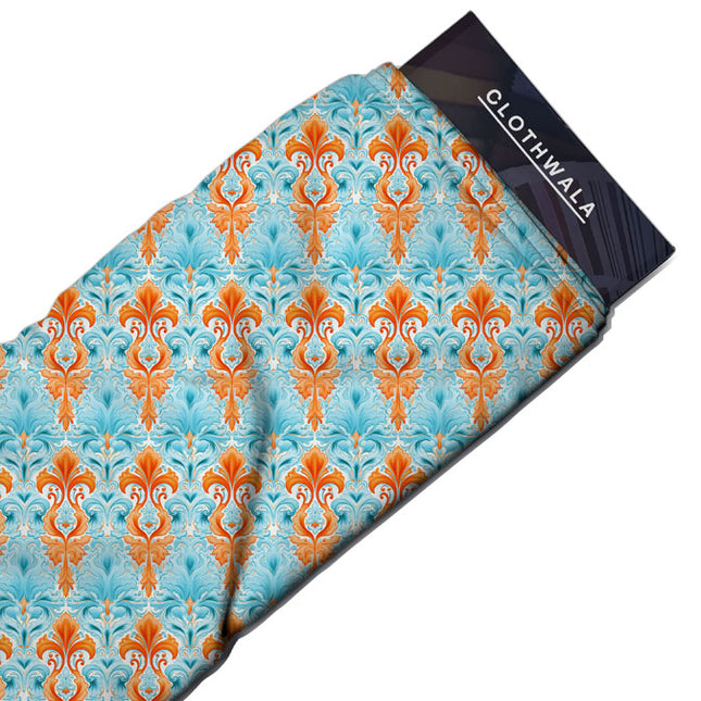 Bestseller Victorian Floral Elegance Soft Crepe Printed Fabric