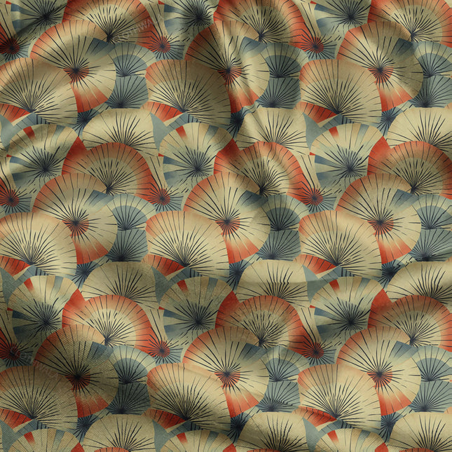 Must-Have Sunset Botanical Whispers Dandelion uSoft Satin Printed Fabric