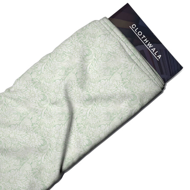 Elite Floral Whispering Elegance Soft Crepe Printed Fabric