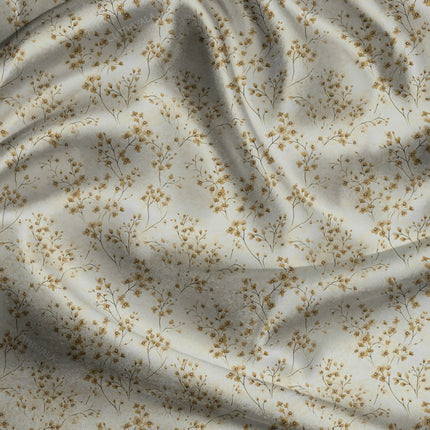 Premium Botanical Harvest Foliage uSoft Satin Printed Fabric