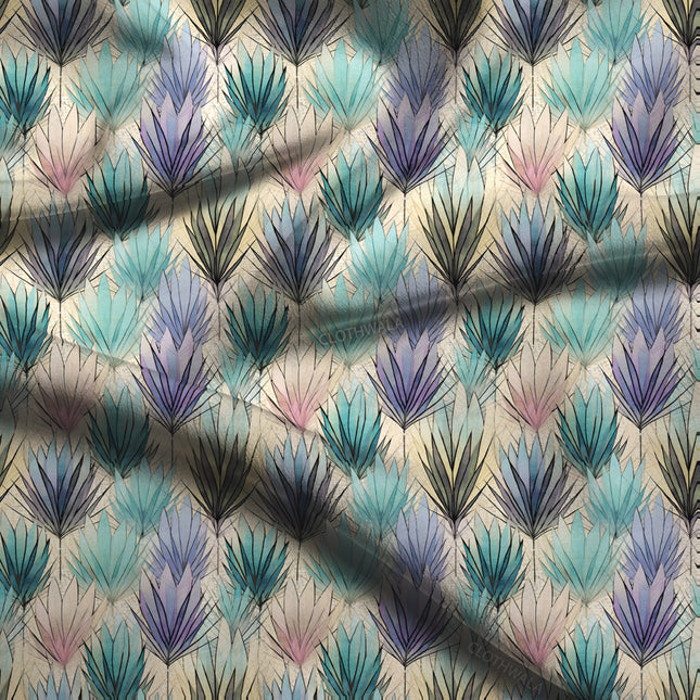 Bestseller Tropical Noir Palette Soft Crepe Printed Fabric