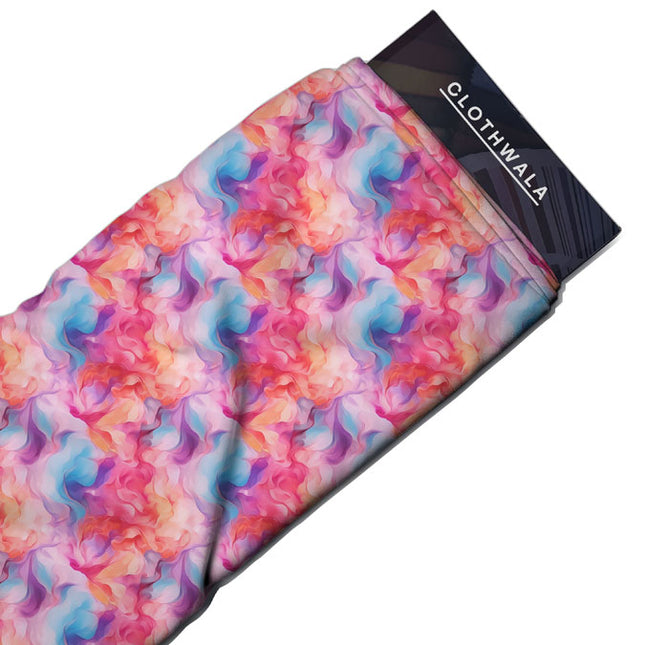 Premium Dreamy Floral Drift Soft Crepe Printed Fabric