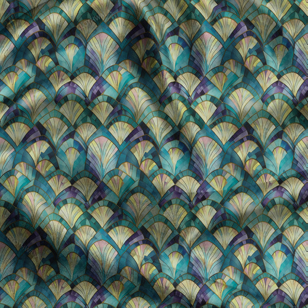 Premium Arch Vintage Gala uSoft Satin Printed Fabric