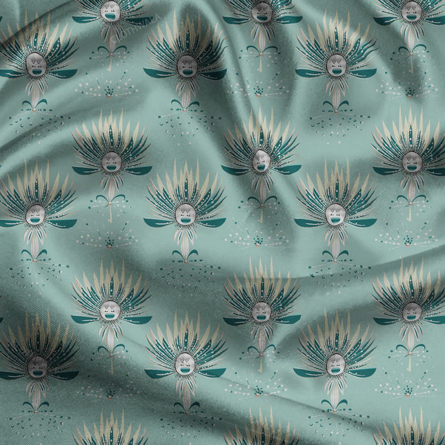 Must-Have Celestial Fantasy Harmony uSoft Satin Printed Fabric